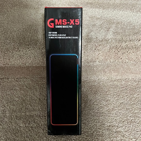 GMS-X5 7 Colors Symphony Glowing Gaming Mouse Pad, 14 Spectral Backlight Modes - Picture 2 of 10
